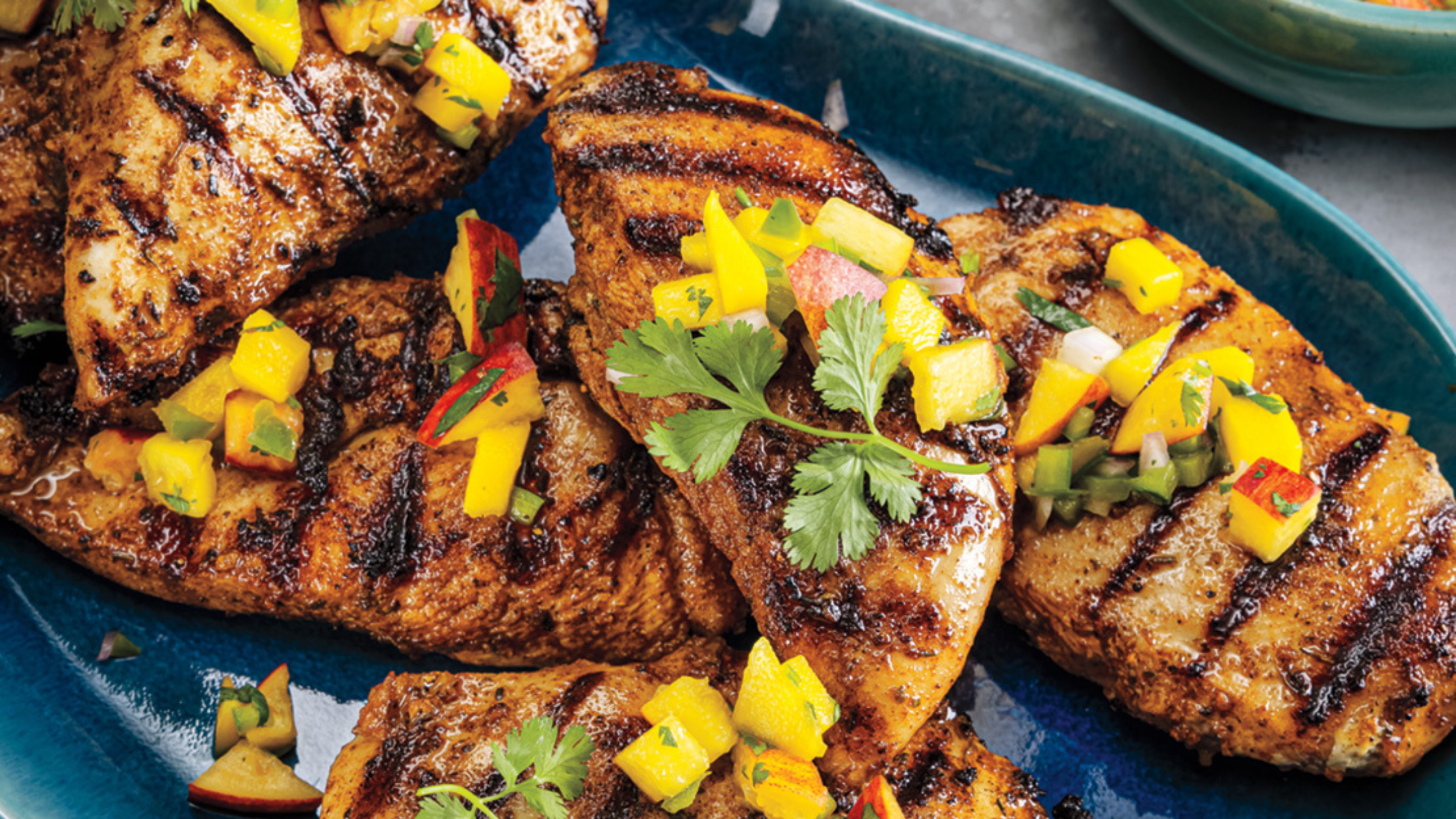 Jerk Chicken with Mango Salsa – Green Tomato