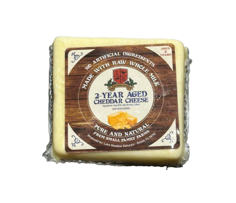 Raw Sharp Cheddar Cheese 2 Years Aged