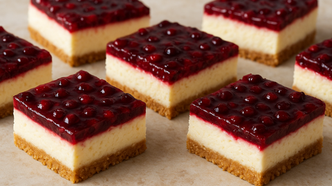 Bignay Berry Cheesecake Bars