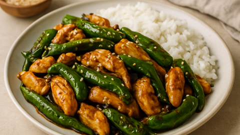 Stir-Fried Chicken with Korean Twisted Peppers