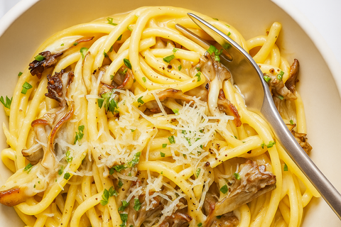Creamy Pasta with Lion’s Mane Mushrooms