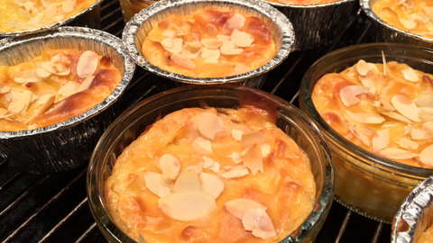 Lychee and Coconut Cream Tart with Almond Crust