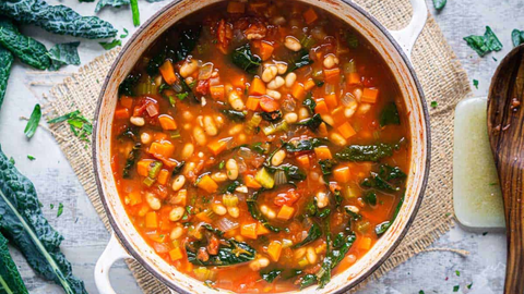 Tuscan White Bean & Lacinato Kale Soup