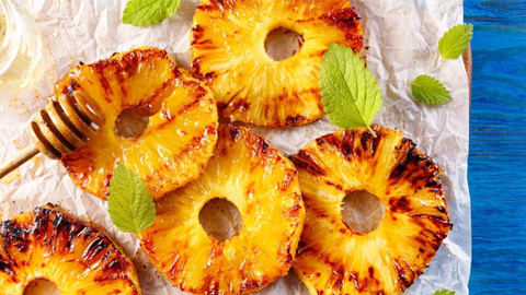 Grilled Pineapple with Cinnamon Honey
