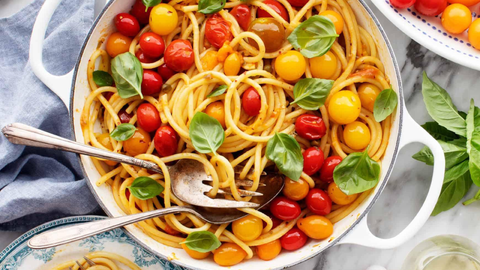 Florida Grape Tomato & Citrus Garlic Pasta