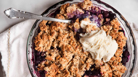 Healthy Florida Blueberry Cobbler