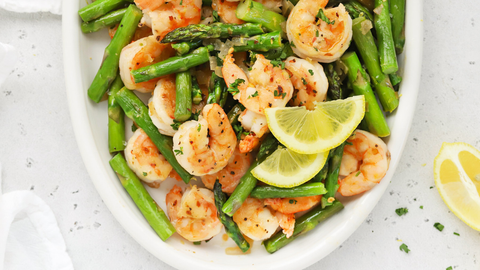 Florida-Style Lemon Shrimp with Asparagus