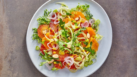 Florida Fennel, Orange & Mango Salad with Honey Lime Dressing
