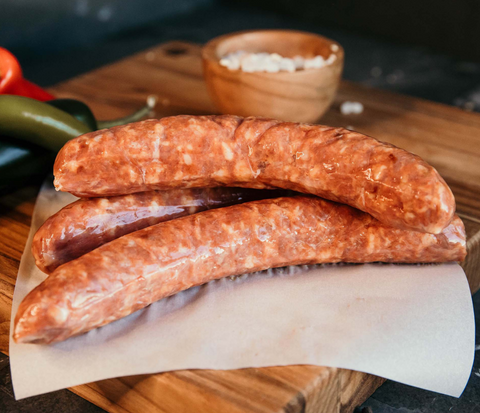 Grass Fed 3 Pepper Bratwurst - Green Tomato 