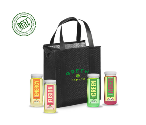 Cold-Pressed Juice Bundle with 4 Detox Bottles - Green Tomato Market
