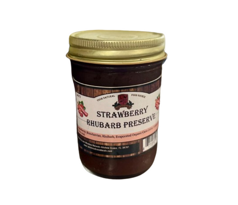Organic Strawberry & Rhubarb Preserve - Green Tomato 